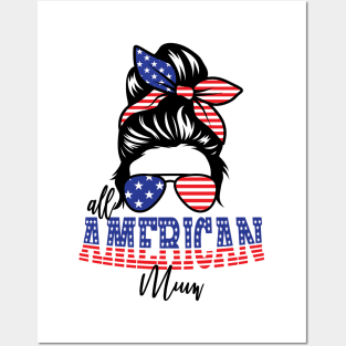 4th of July All American Mum Posters and Art